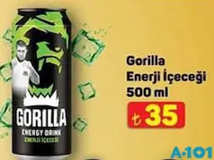 GORİLLA ENERJİ İÇECEĞİ 500 ML fiyat ve kampanya bilgisi